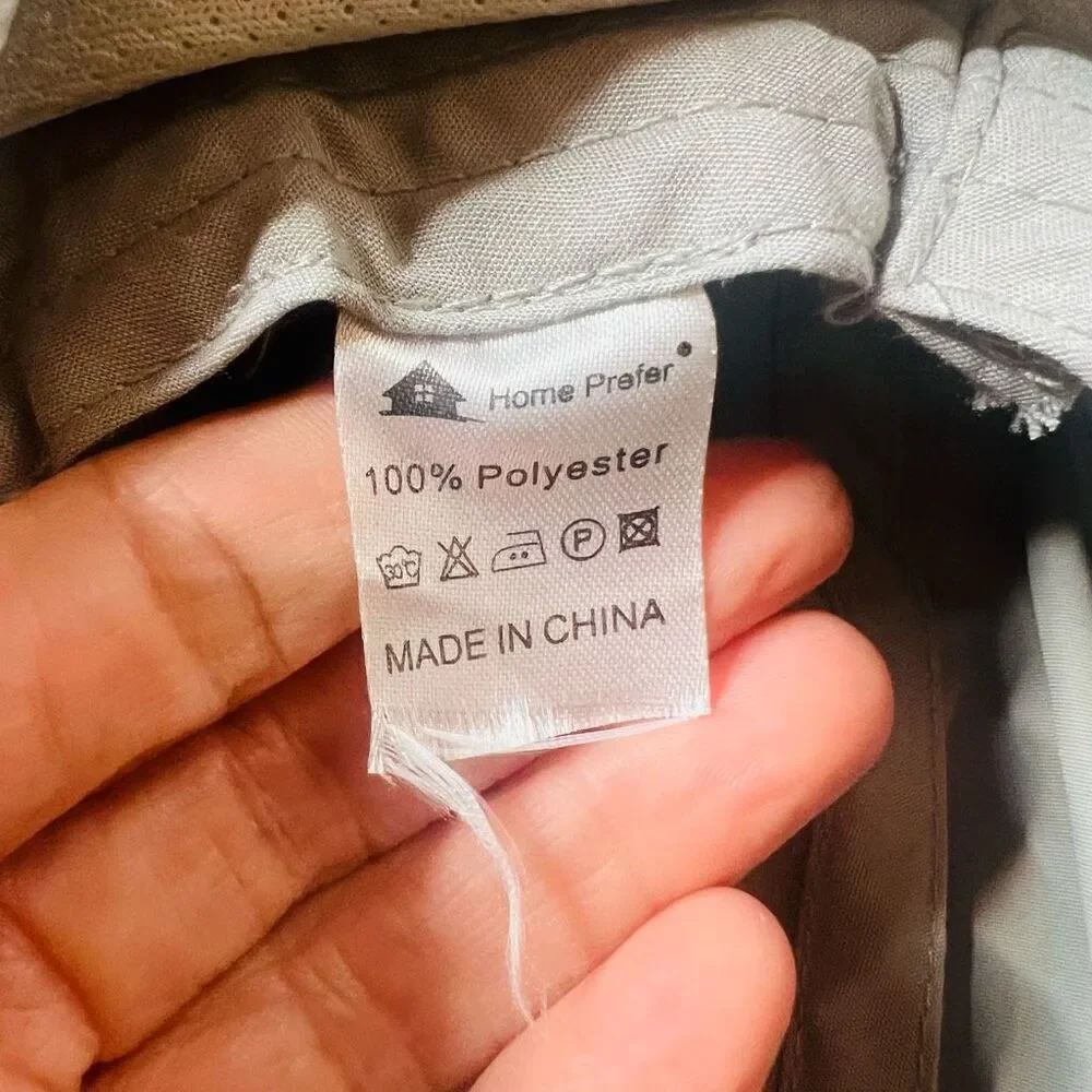 Home Prefer Polyester Safari Sunhat Flaps Gray